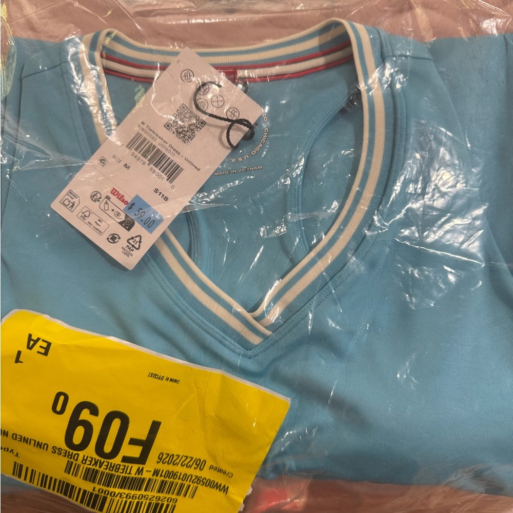 NWT Wilson tiebreaker dress size Medium Norse blue - Picture 3 of 3